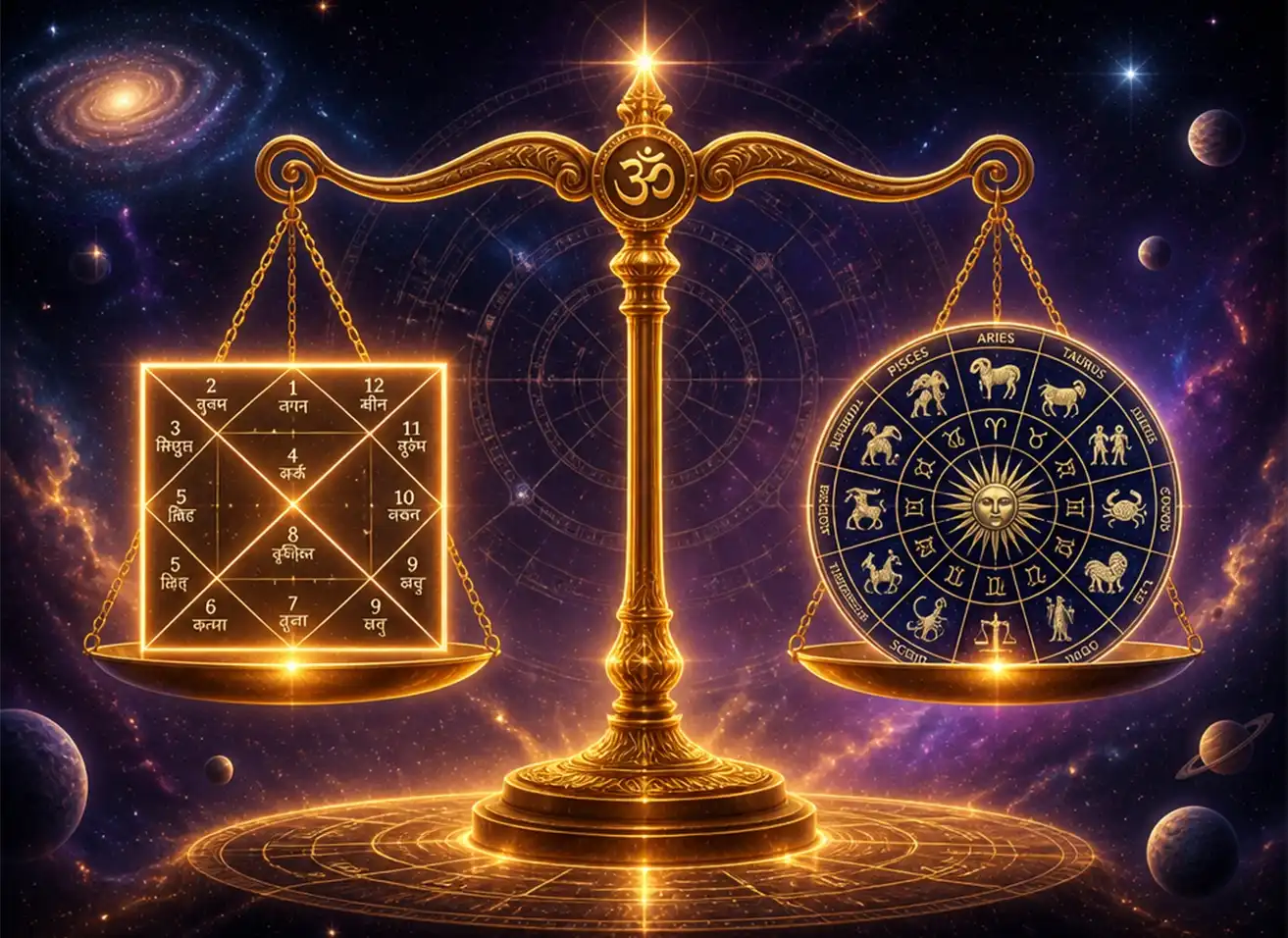 Vedic and Western astrology comparison for career predictions at Nabatara Foundation