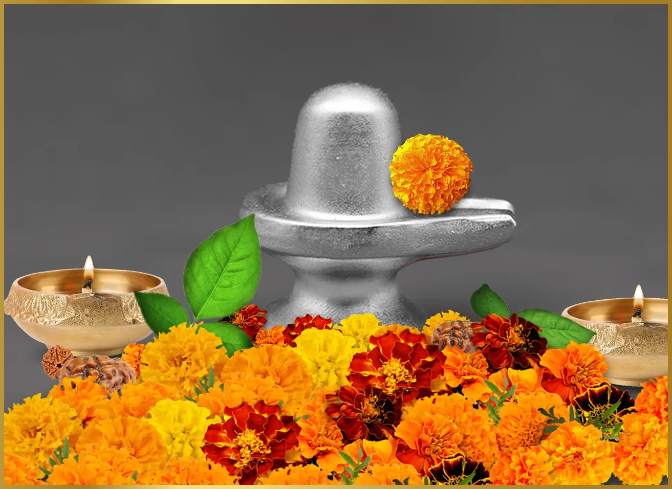 Pure Parad Shivling placed in home altar for spiritual and healing benefits