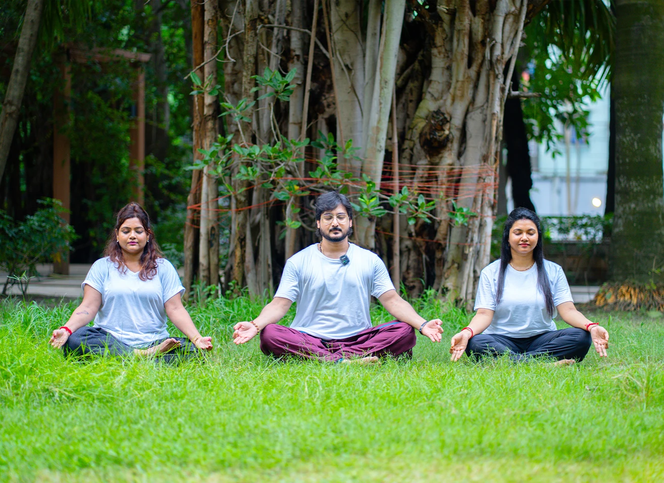 Breathwork Pranayama live session for anxiety relief guided by Gaurav Tribedi at Nabatara Institute