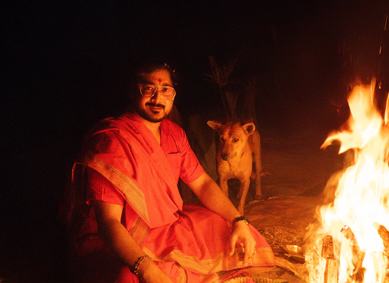Sacred fire ritual of Homa and Yagya at Nabatara Institute event guided by Gaurav Tribedi